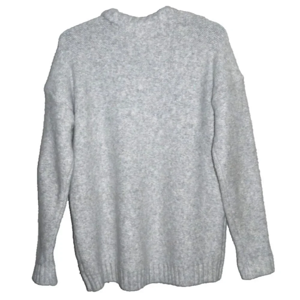 Michael MICHAEL KORS gray cable knit heavier pullover sweater Women's size L